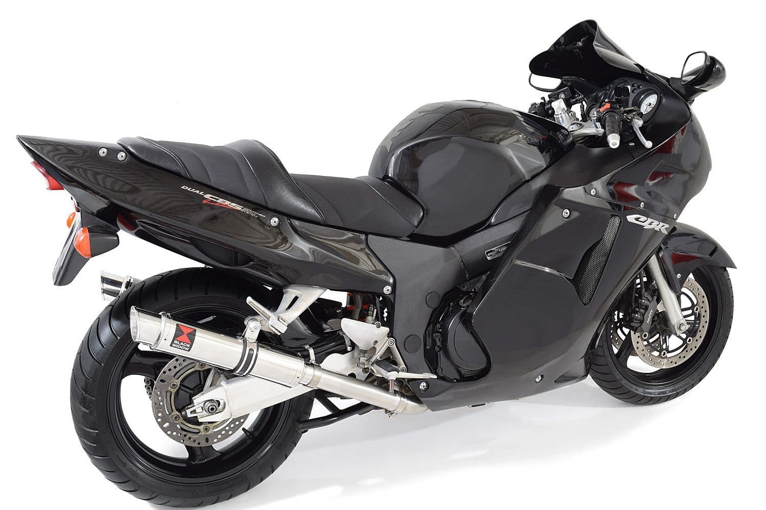 CBR1100XX Blackbird 4-2 Exhaust Link Pipes 350mm GP Round