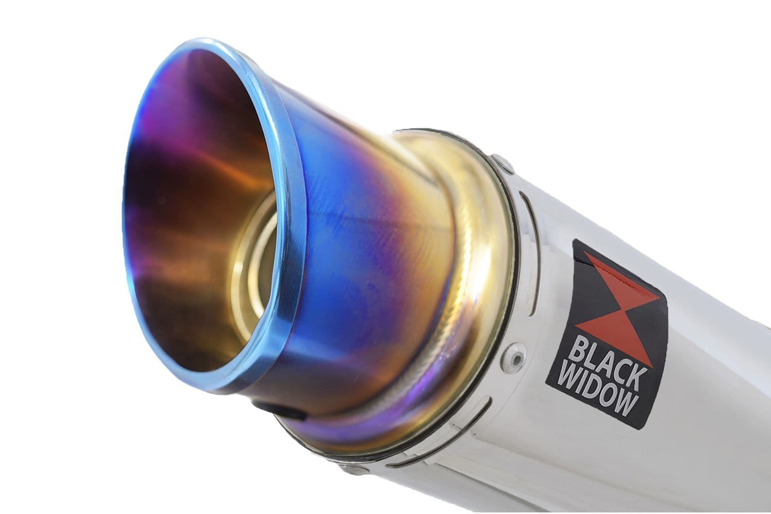 CBR600 CBR 600 91-98 FM-FW Link Pipe 200mm Round Blue Tip