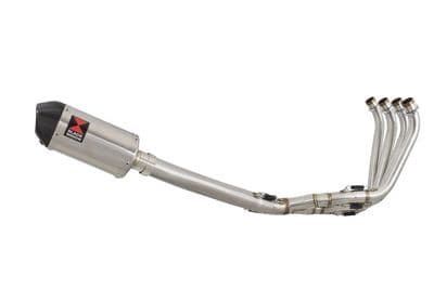 CBR650F 2014-2020 High Level De-Cat Exhaust System 200mm Oval Stainless Carbon Tip Silencer