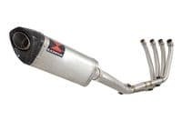 CBR650F 2014-2020 High Level De-Cat Exhaust System 300mm Tri Oval Stainless Carbon Tip Silencer