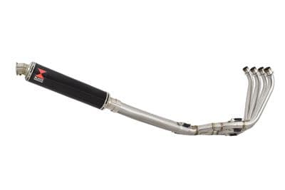 CBR650F 2014-2020 High Level De-Cat Exhaust System 350mm Round Black Silencer