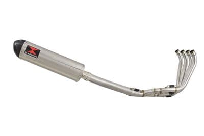 CBR650F 2014-2020 High Level De-Cat Exhaust System 400mm Oval Stainless Carbon Tip Silencer