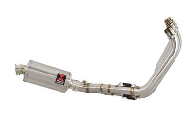 CBR650F 2014-2020 Low Level De-Cat Exhaust System 230mm Oval Stainless Silencer