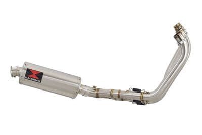 CBR650F 2014-2020 Low Level De-Cat Exhaust System 300mm Oval Stainless Silencer