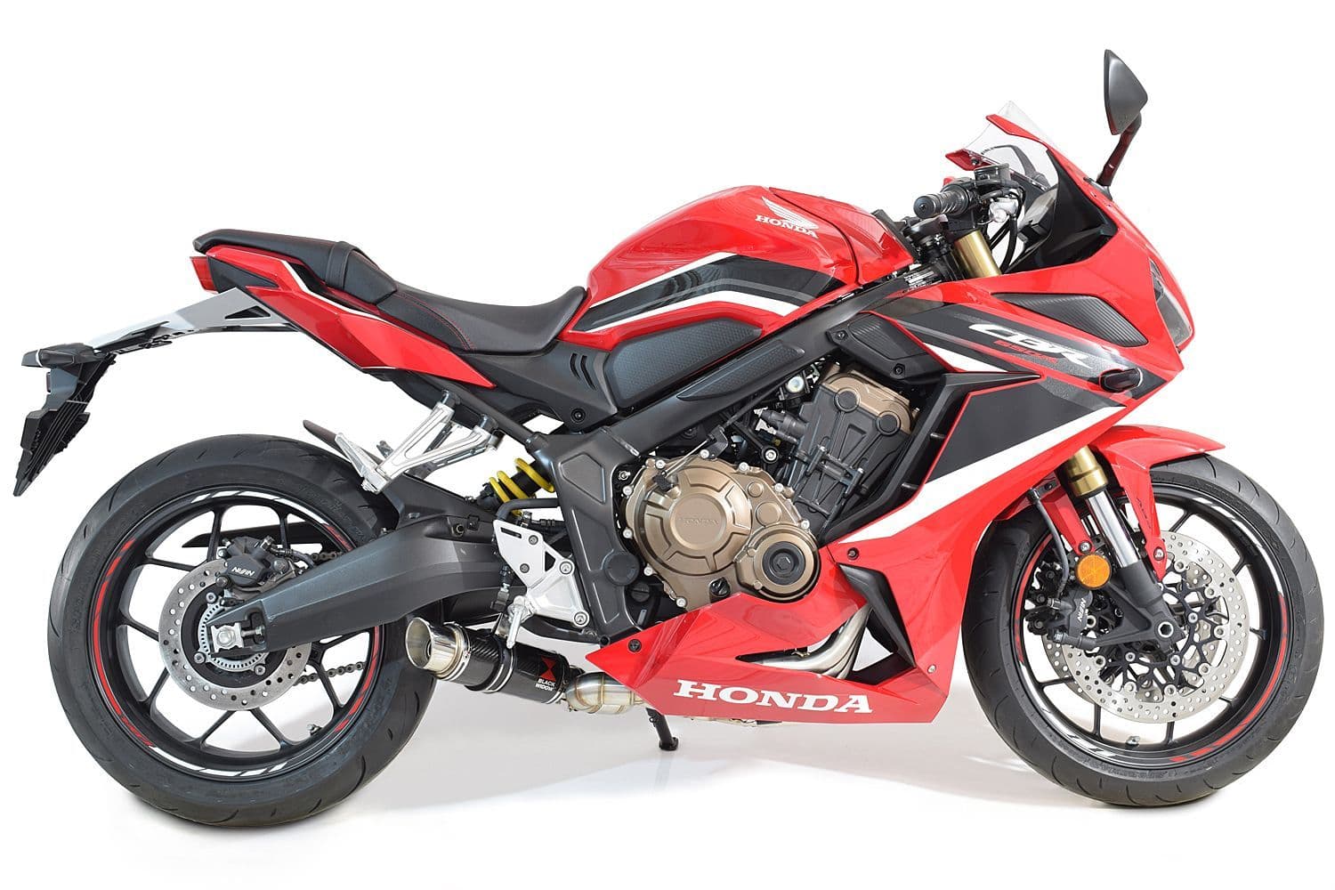 CBR650R 2024 - 2026 Low Level Exhaust System 230mm GP Round Carbon