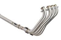 CBR650R 21-23 De-Cat High Level Exhaust System 200mm Round  Blue Tip Stainless Silencer