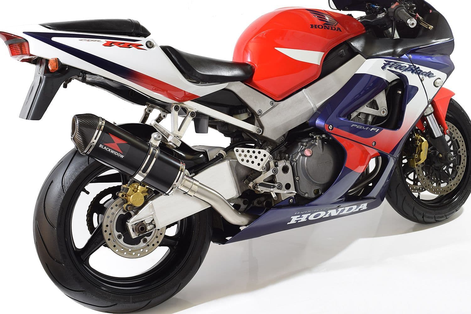 セレン CBR954RR Fireblade 02-03 Performance Exhaust System 300mm Oval