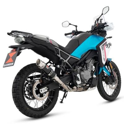 CF Moto 450 MT 2024 - 2025 Exhaust Silencer 230 mm Round GP Black Stainless Steel