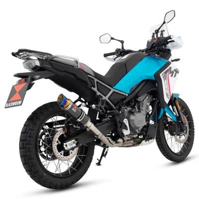 CF Moto 450 MT 2024 - 2025 Exhaust Silencer 230 mm Round GP Carbon Blue Tip