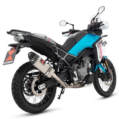 CF Moto 450 MT 2024 - 2025 Exhaust Silencer 300 mm Tri -  Oval Stainless Steel Carbon Tip