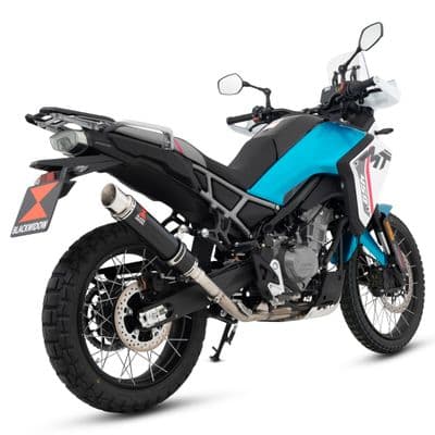 CF Moto 450 MT 2024 - 2025 Exhaust Silencer 350 mm Round GP Black Stainless Steel