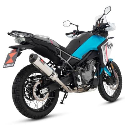 CF Moto 450 MT 2024 - 2025 Exhaust Silencer 370 mm Round Stainless Steel Carbon Tip