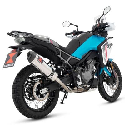 CF Moto 450 MT 2024 - 2025 Exhaust Silencer 400 mm Oval Stainless Steel Carbon Tip