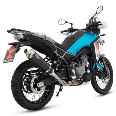 CF Moto 450 MT 2024 - 2025 Exhaust Silencer 400 mm Round Black Stainless Steel