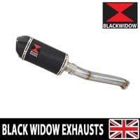 CF Moto 800 MT 2022 - 2024 Exhaust Silencer 200mm Oval Black Stainless Carbon Tip