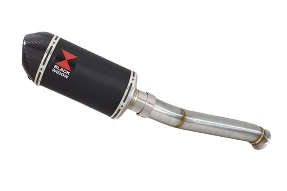 CF Moto 800 MT 2022 - 2024 Exhaust Silencer 200mm Oval Black Stainless Carbon Tip