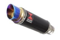 CF Moto 800 MT 2022 - 2024 Exhaust Silencer 230mm GP Round Blue Tip Black Stainless