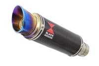 CF Moto 800 MT 2022 - 2024 Exhaust Silencer 230mm GP Round Blue Tip Carbon