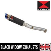 CF Moto 800 MT 2022 - 2024 Exhaust Silencer 230mm GP Round Blue Tip Carbon