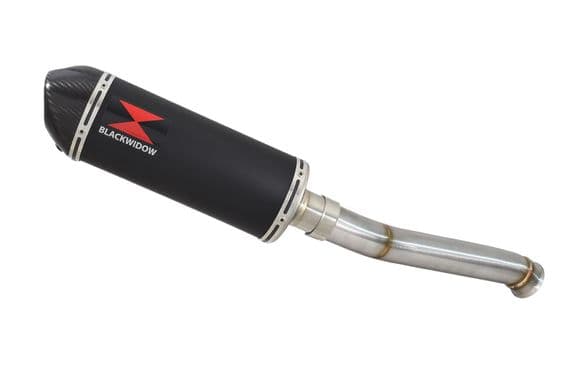 CF Moto 800 MT 2022 - 2024 Exhaust Silencer 300mm Oval Black Stainless Carbon Tip