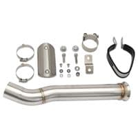 CF Moto 800 MT 2022 - 2024 Exhaust Silencer 300mm Tri - Oval Black Stainless Carbon Tip