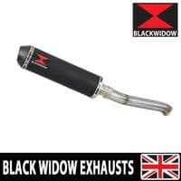 CF Moto 800 MT 2022 - 2024 Exhaust Silencer 370mm Round Black Stainless Carbon Tip