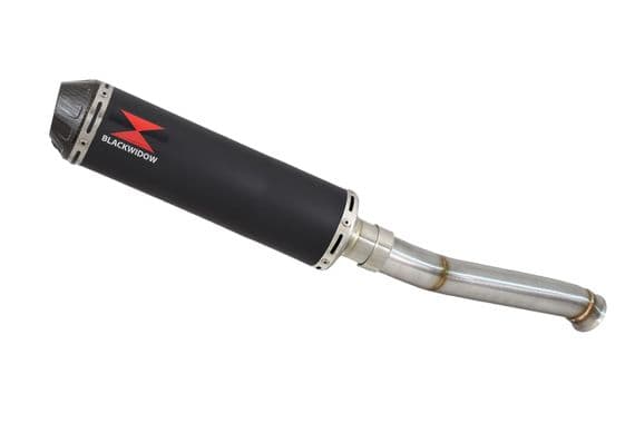 CF Moto 800 MT 2022 - 2024 Exhaust Silencer 370mm Round Black Stainless Carbon Tip