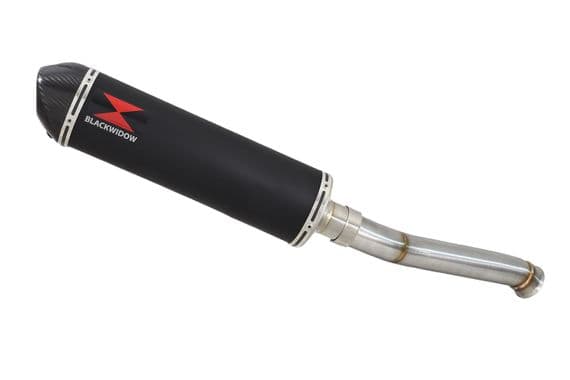 CF Moto 800 MT 2022 - 2024 Exhaust Silencer 400mm Oval Black Stainless Carbon Tip