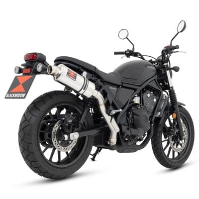 CL 500 / SCL 500 Scrambler 2023 - 2026 Exhaust Silencer Kit 300 mm Oval Stainless Steel