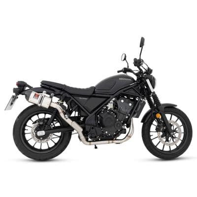 CL 500 / SCL 500 Scrambler 2023 - 2026 Exhaust System 200mm Oval Stainless Steel Carbon Tip Silencer