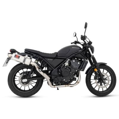 CL 500 / SCL 500 Scrambler 2023 - 2026 Exhaust System 300 mm Oval Stainless Steel Silencer