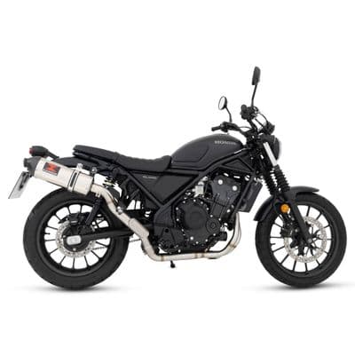 CL 500 / SCL 500 Scrambler 2023 - 2026 Exhaust System 300mm Oval Stainless Steel Carbon Tip Silencer