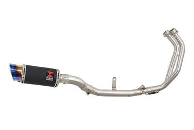 CMX 500 Rebel 2020 - 2024 Performance Exhaust System 200mm Round Black  Stainless Silencer Blue Tip