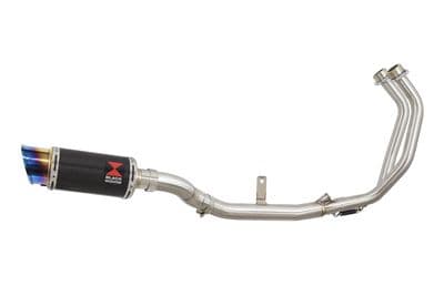 CMX 500 Rebel 2020 - 2024 Performance Exhaust System 200mm Round Carbon Silencer Blue Tip