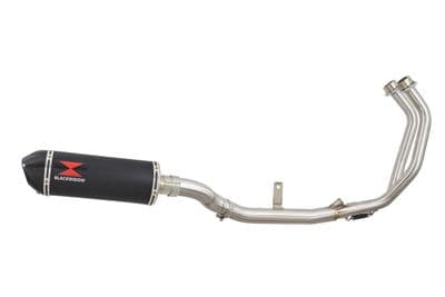 CMX 500 Rebel 2020 - 2024 Performance Exhaust System 300mm Oval Black Stainless Silencer Carbon Tip