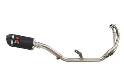 CMX1100 Rebel 2021 - 2024 De Cat Exhaust System + 200 mm Oval Black Stainless + Carbon Tip  Silencer