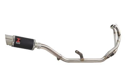 CMX1100 Rebel 2021 - 2024 De Cat Exhaust System + 200mm Round Black Stainless Silencer