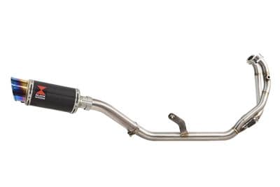 CMX1100 Rebel 2021 - 2024 De Cat Exhaust System + 200mm Round Carbon Blue Tip Silencer