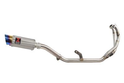 CMX1100 Rebel 2021 - 2024 De Cat Exhaust System + 200mm Round Stainless Blue Tip  Silencer