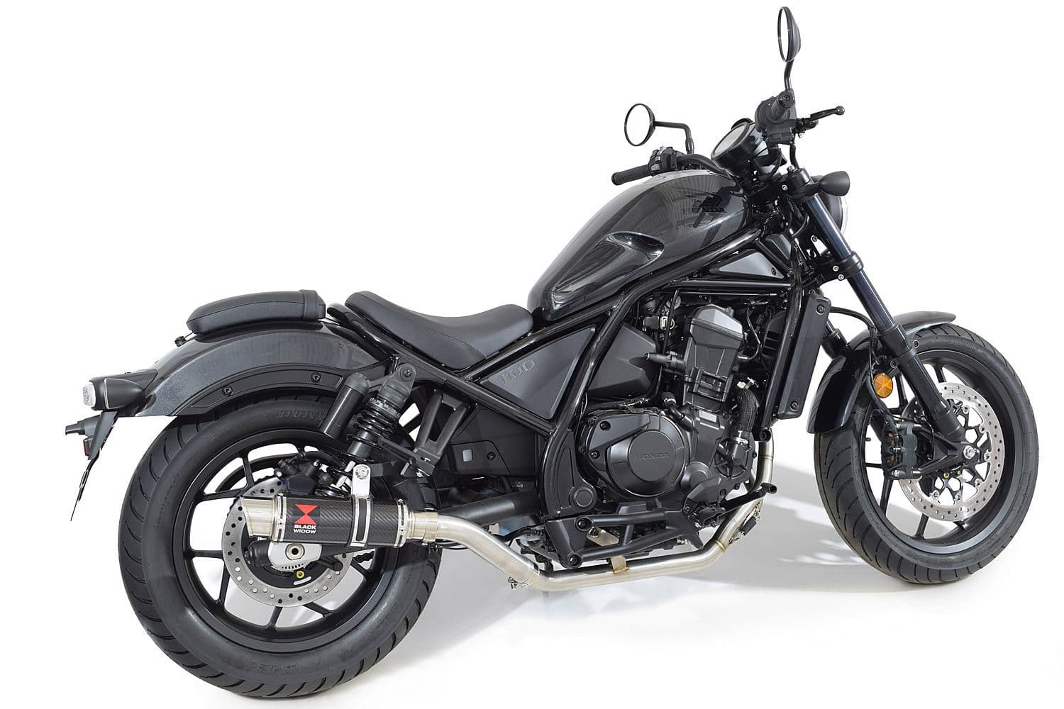 CMX1100 Rebel 2021 - 2024 De Cat Exhaust System 230mm Carbon Round