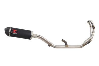 CMX1100 Rebel 2021 - 2024 De Cat Exhaust System + 300 mm Oval Black Stainless + Carbon Tip  Silencer