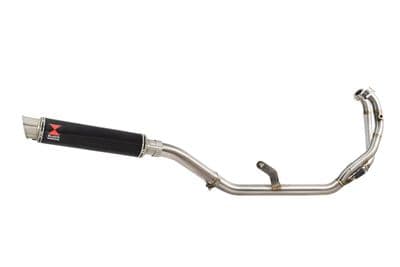 CMX1100 Rebel 2021 - 2024 De Cat Exhaust System + 350 mm Round Black Stainless Silencer