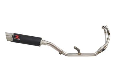 CMX1100 Rebel 2021 - 2024 De Cat Exhaust System + 360 mm Round Black Stainless Silencer