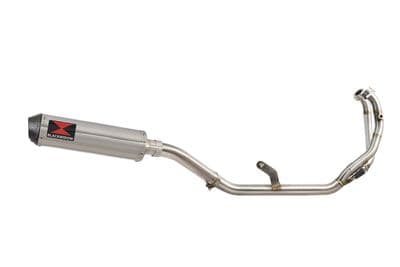 CMX1100 Rebel 2021 - 2024 De Cat Exhaust System + 370 mm Round Stainless + Carbon Tip  Silencer