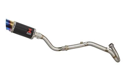 CRF 250 L/LA & Rally Exhaust System 200mm Round Blue Tip Carbon Silencer