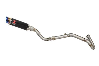 CRF 250 L/LA & Rally Exhaust System 230mm GP Round Blue Tip Black Stainless Silencer