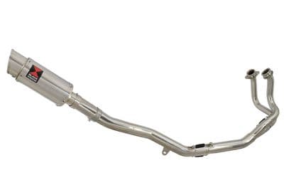 CRF1000 Africa Twin De Cat Exhaust System + 200mm Round Stainless Silencer