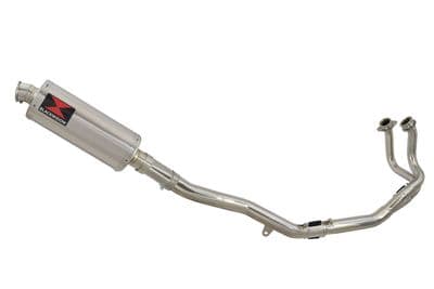 CRF1000 Africa Twin De Cat Exhaust System + 300mm Oval Stainless Silencer