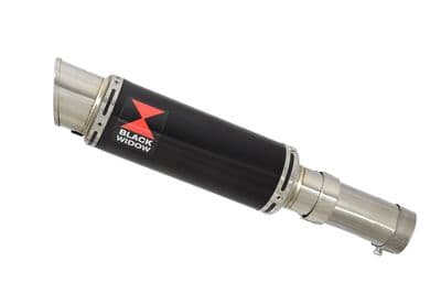 CRF1000 Africa Twin Link Pipe & 230mm GP Round Black Stainless Silencer Kit