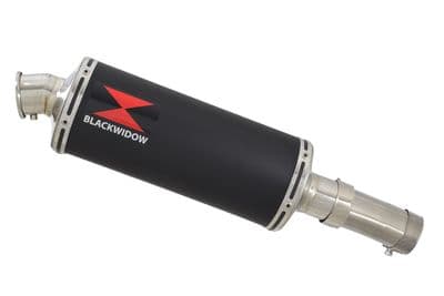CRF1000 Africa Twin Link Pipe & 300BS Oval Black Stainless Silencer Kit